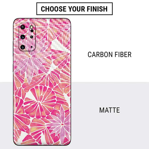 Cat Coq Pink Water Lilies Galaxy S20 Plus Skin