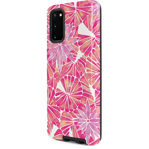 Cat Coq Pink Water Lilies Galaxy S20 Pro Case