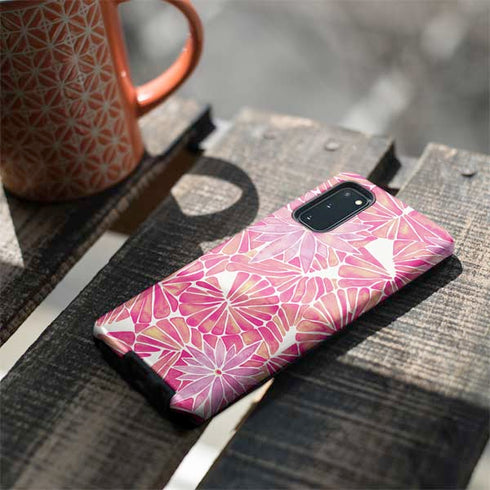 Cat Coq Pink Water Lilies Galaxy S20 Pro Case