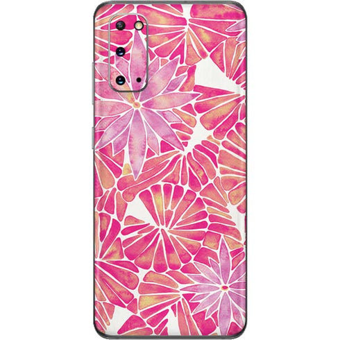 Cat Coq Pink Water Lilies Galaxy S20 Skin