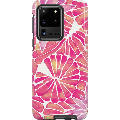 Cat Coq Pink Water Lilies Galaxy S20 Ultra 5G Pro Case