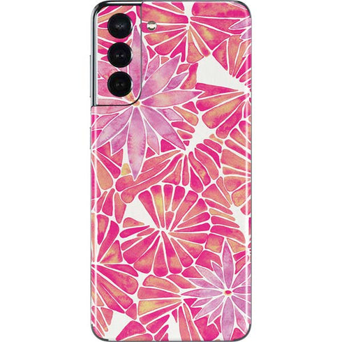 Cat Coq Pink Water Lilies Galaxy S21 5G Skin