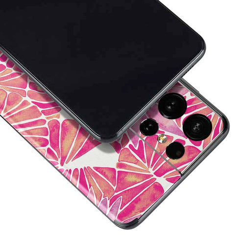 Cat Coq Pink Water Lilies Galaxy S21 Ultra 5G Skin