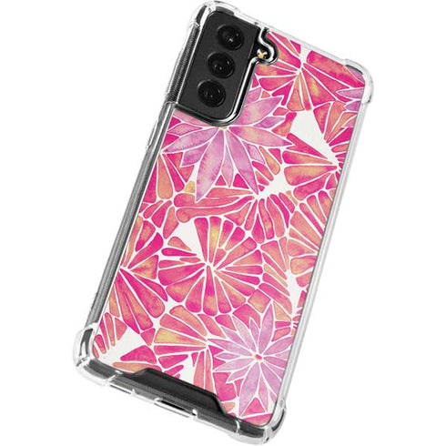 Cat Coq Pink Water Lilies Galaxy S22 Clear Case