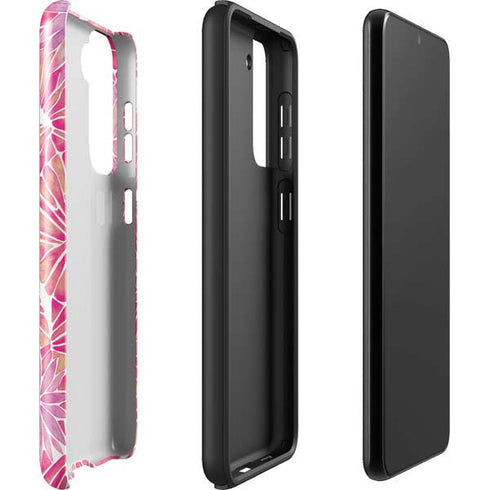 Cat Coq Pink Water Lilies Galaxy S22 Plus Pro Case