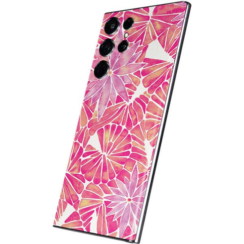 Cat Coq Pink Water Lilies Galaxy S22 Ultra Skin