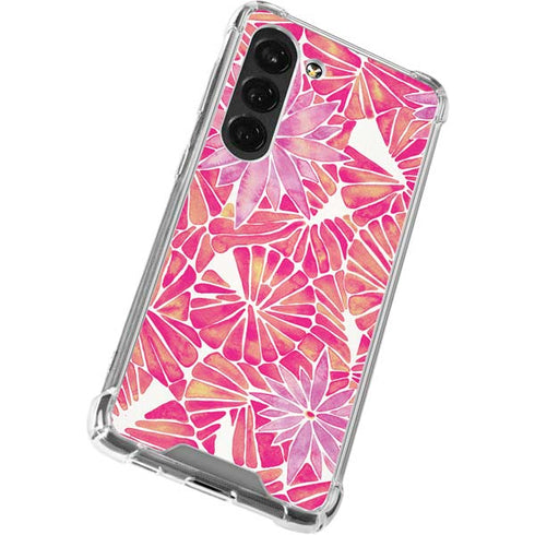 Cat Coq Pink Water Lilies Galaxy S23 Clear Case