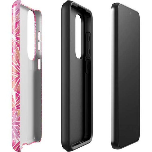 Cat Coq Pink Water Lilies Galaxy S23 Plus Pro Case