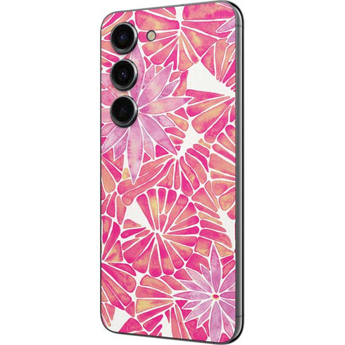 Cat Coq Pink Water Lilies Galaxy S23 Skin