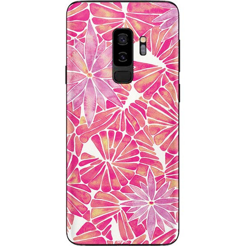 Cat Coq Pink Water Lilies Galaxy S9 Plus Skin