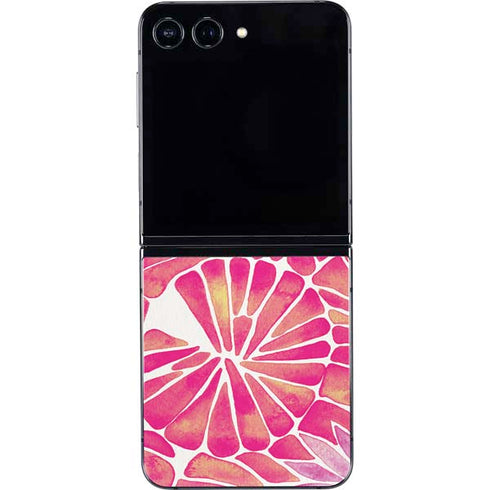 Pink Water Lilies by Cat Coq Galaxy Z Flip5 5G Skin