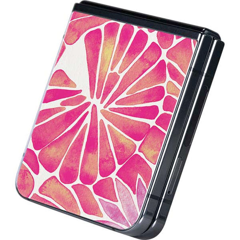 Pink Water Lilies by Cat Coq Galaxy Z Flip5 5G Skin