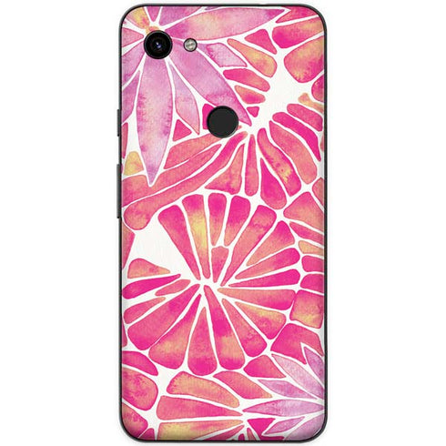 Cat Coq Pink Water Lilies Google Pixel 3a XL Skin