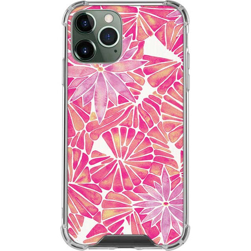 Pink Water Lilies by Cat Coq iPhone 11 Pro Max Clear Case