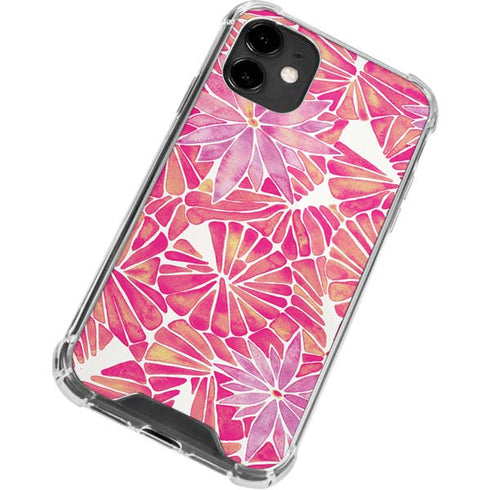 Cat Coq Pink Water Lilies iPhone 12 Mini Clear Case