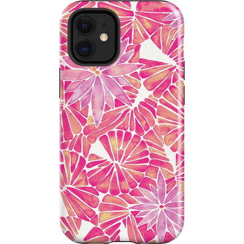 Cat Coq Pink Water Lilies iPhone 12 Mini Impact Case