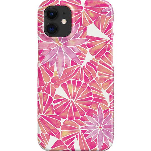 Cat Coq Pink Water Lilies iPhone 12 Mini Lite Case