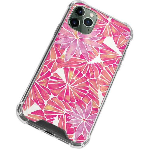Cat Coq Pink Water Lilies iPhone 12 Pro Clear Case