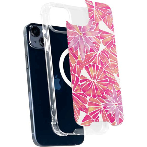 Cat Coq Pink Water Lilies iPhone 13 MagSafe Case