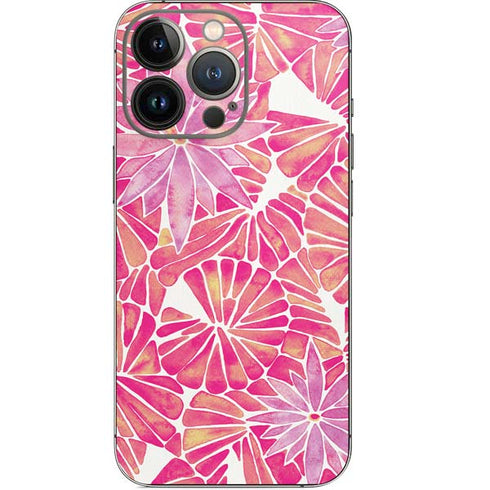 Cat Coq Pink Water Lilies iPhone 13 Pro Skin