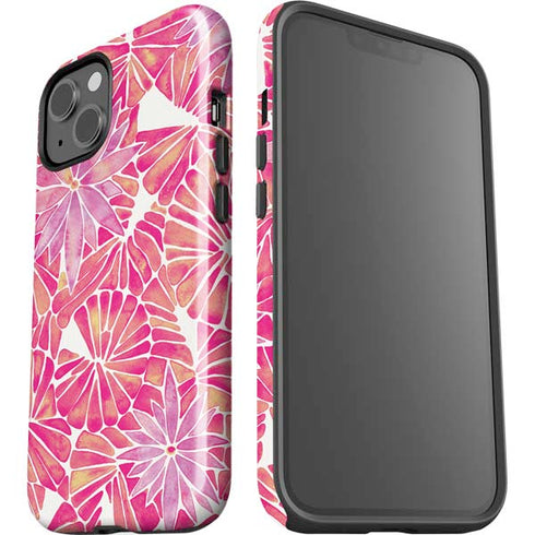 Cat Coq Pink Water Lilies iPhone 14 Plus Impact Case