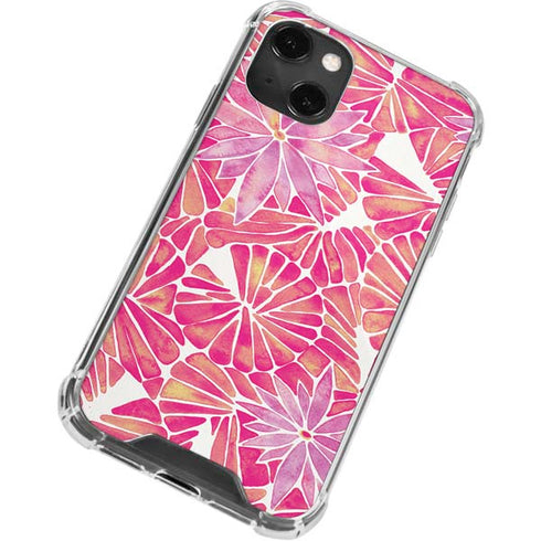 Pink Water Lilies by Cat Coq iPhone 15 Plus Clear Case