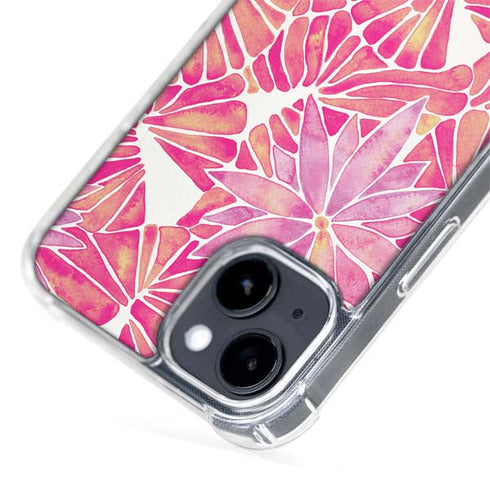 Cat Coq Pink Water Lilies iPhone 14 Plus MagSafe Case