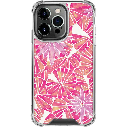 Pink Water Lilies by Cat Coq iPhone 15 Pro Clear Case