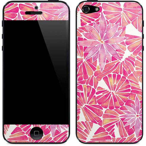 Cat Coq Pink Water Lilies iPhone 5/5s/5SE Skin
