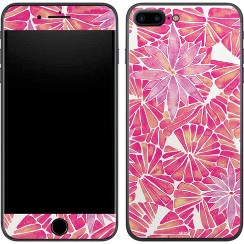 Cat Coq Pink Water Lilies iPhone 7 Plus Skin