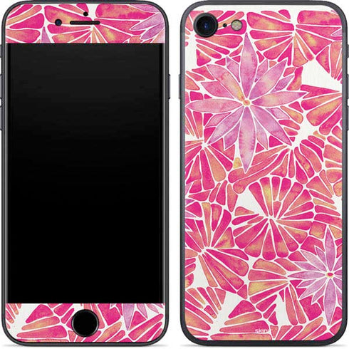 Cat Coq Pink Water Lilies iPhone 7 Skin