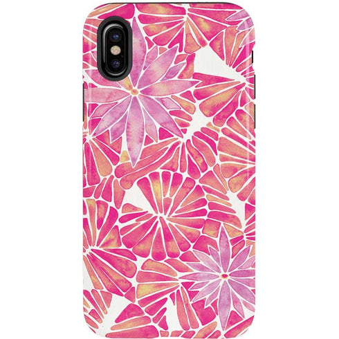 Cat Coq Pink Water Lilies iPhone X Pro Case