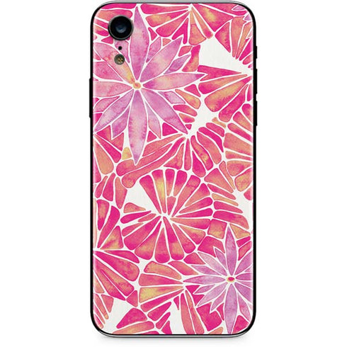 Cat Coq Pink Water Lilies iPhone XR Skin
