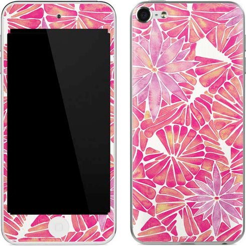 Cat Coq Pink Water Lilies Apple iPod Skin