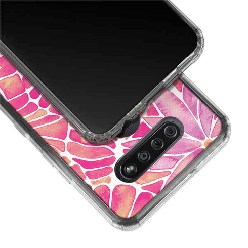 Pink Water Lilies by Cat Coq LG K51/Q51 Clear Case