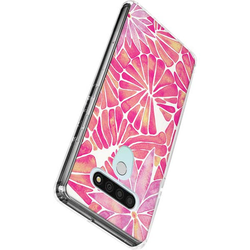 Pink Water Lilies by Cat Coq LG Stylo 6 Clear Case