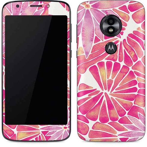 Cat Coq Pink Water Lilies Moto E5 Play Skin