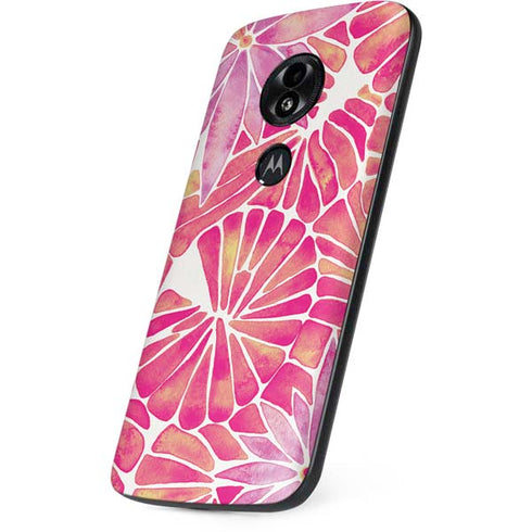 Cat Coq Pink Water Lilies Moto E5 Play Skin