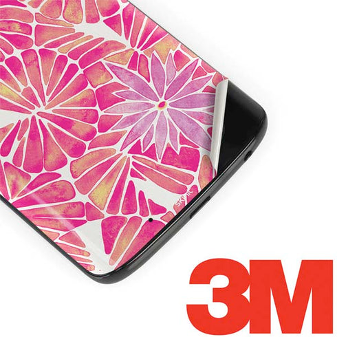 Cat Coq Pink Water Lilies Moto G6 Skin