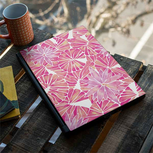 Cat Coq Pink Water Lilies MSI GS65 Stealth Laptop Skin