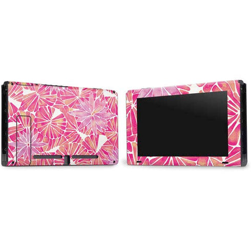 Cat Coq Pink Water Lilies Nintendo Switch Bundle Skin