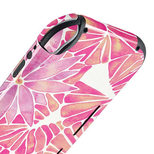 Cat Coq Pink Water Lilies Nintendo Switch Lite Skin