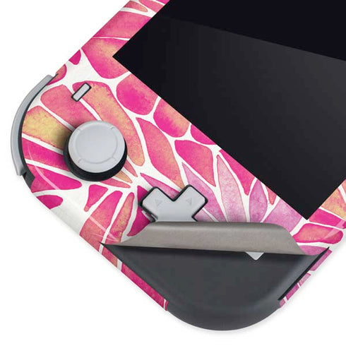 Cat Coq Pink Water Lilies Nintendo Switch Lite Skin