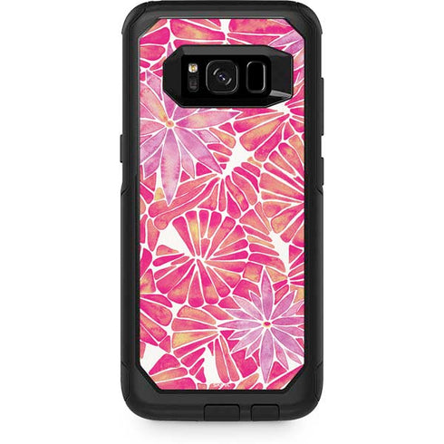 Cat Coq Pink Water Lilies Otterbox Commuter Galaxy Skin