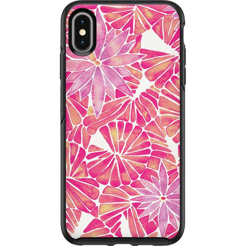 Cat Coq Pink Water Lilies Otterbox Symmetry iPhone Skin