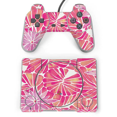 Cat Coq Pink Water Lilies PlayStation Classic Bundle Skin