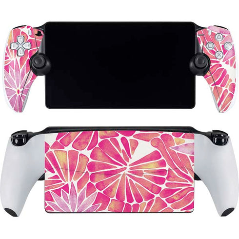 Pink Water Lilies by Cat Coq PlayStation Portal Remote Player Skin