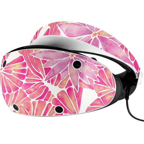 Cat Coq Pink Water Lilies PlayStation VR2 Skin