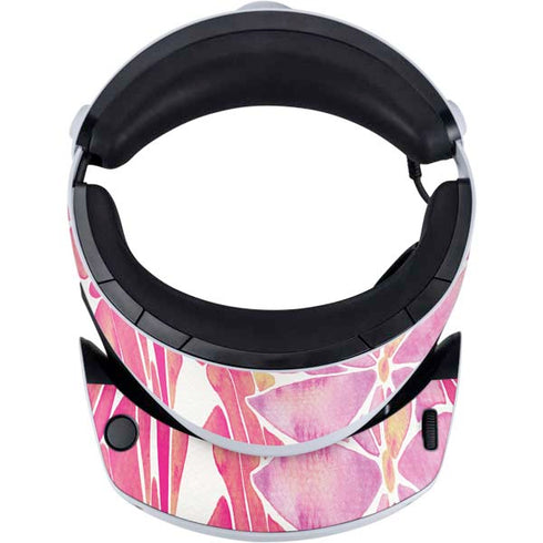 Cat Coq Pink Water Lilies PlayStation VR2 Skin