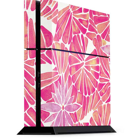 Cat Coq Pink Water Lilies PS4 Console Skin